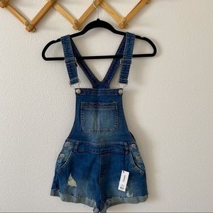 New Juniors Jean Short Overalls